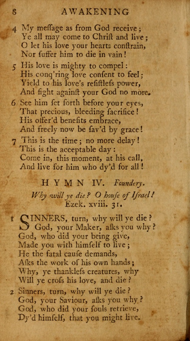 A Pocket Hymn-book: designed as a constant companion for the pious, collected from various authors (18th ed.) page 10