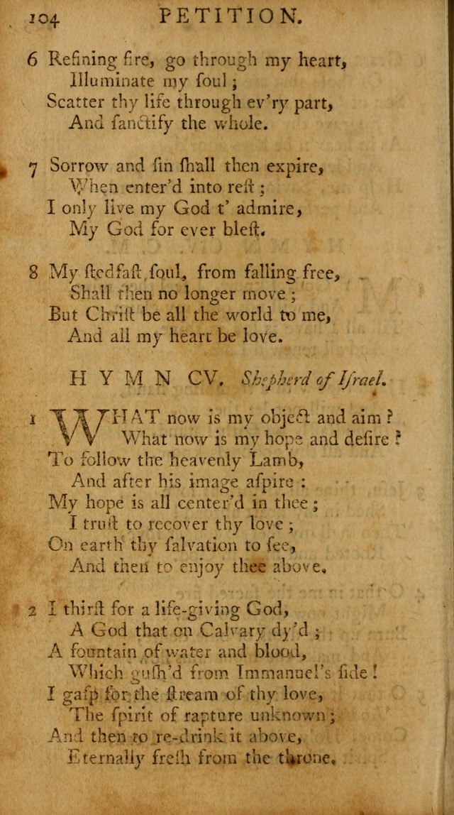 A Pocket Hymn-book: designed as a constant companion for the pious, collected from various authors (18th ed.) page 106