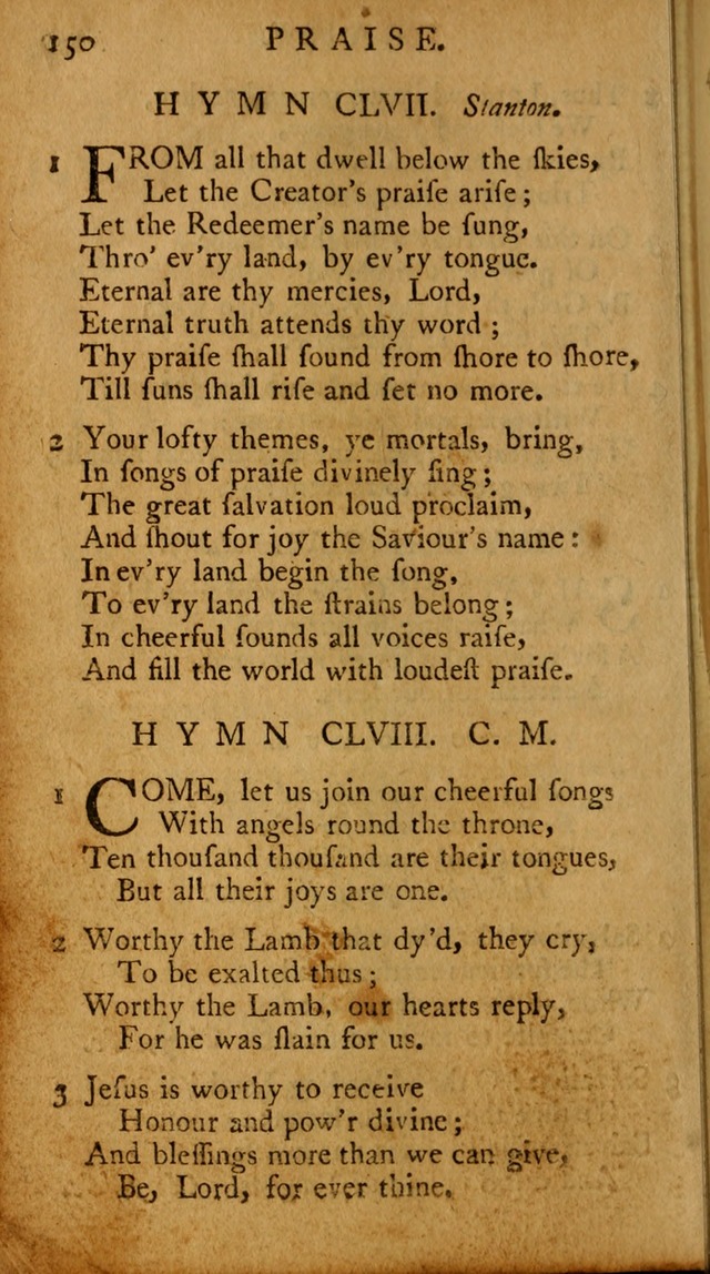 A Pocket Hymn-book: designed as a constant companion for the pious, collected from various authors (18th ed.) page 144