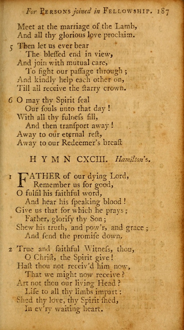 A Pocket Hymn-book: designed as a constant companion for the pious, collected from various authors (18th ed.) page 181