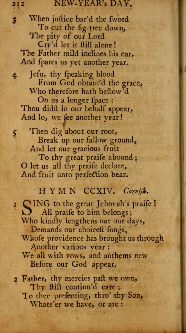 A Pocket Hymn-book: designed as a constant companion for the pious, collected from various authors (18th ed.) page 206