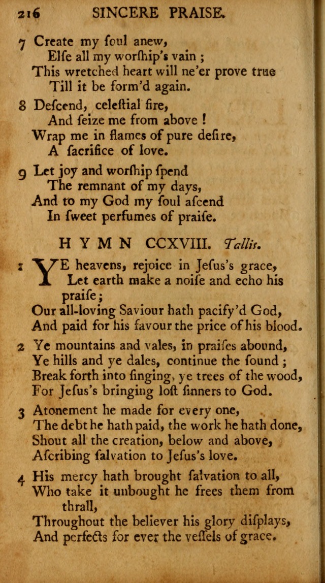 A Pocket Hymn-book: designed as a constant companion for the pious, collected from various authors (18th ed.) page 210