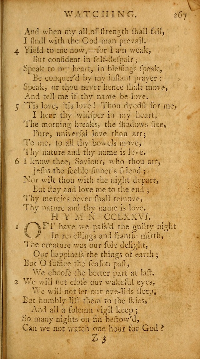 A Pocket Hymn-book: designed as a constant companion for the pious, collected from various authors (18th ed.) page 261