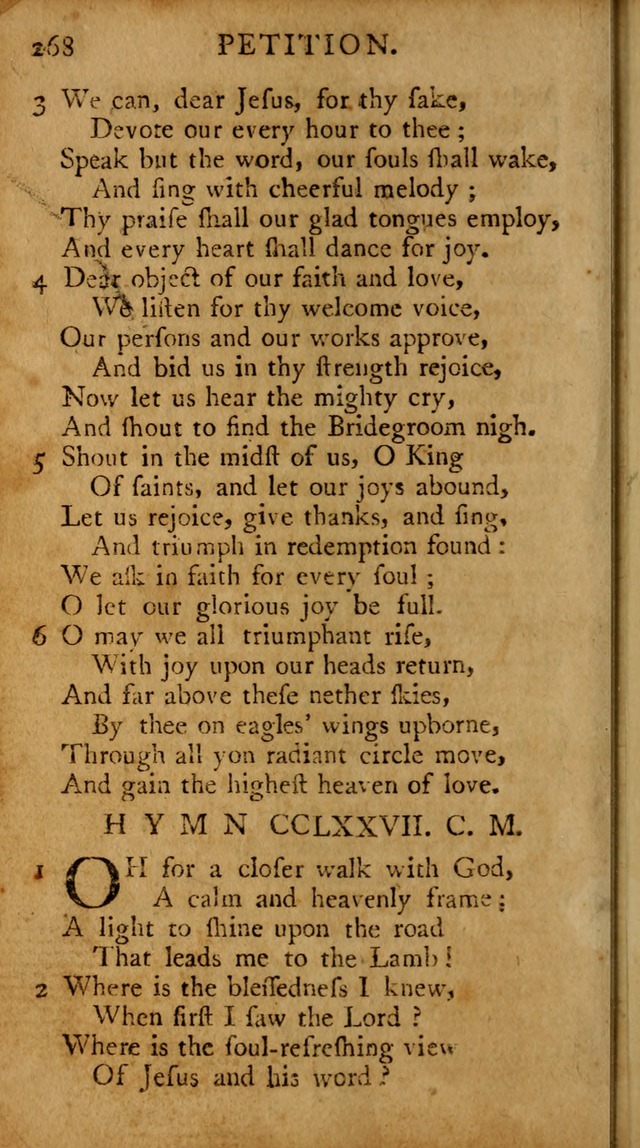 A Pocket Hymn-book: designed as a constant companion for the pious, collected from various authors (18th ed.) page 262