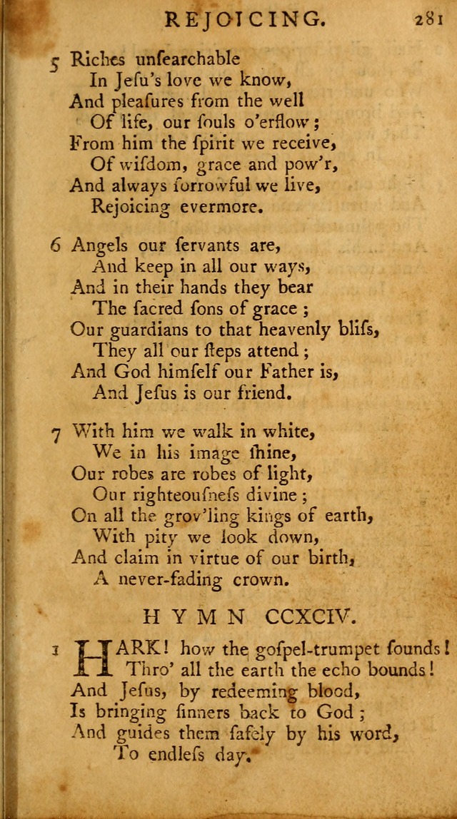 A Pocket Hymn-book: designed as a constant companion for the pious, collected from various authors (18th ed.) page 275