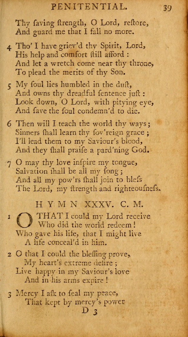 A Pocket Hymn-book: designed as a constant companion for the pious, collected from various authors (18th ed.) page 41