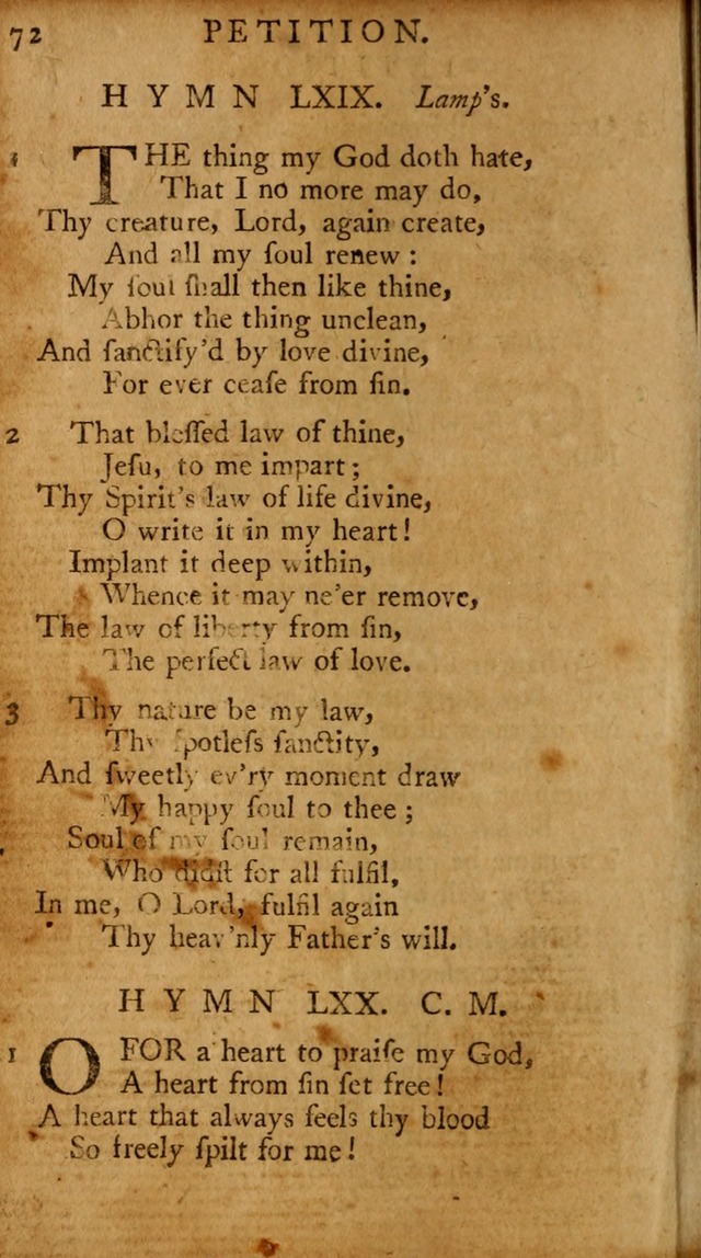 A Pocket Hymn-book: designed as a constant companion for the pious, collected from various authors (18th ed.) page 74