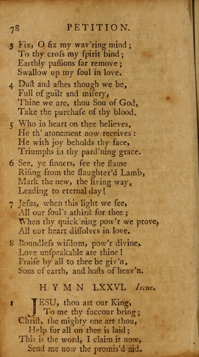 A Pocket Hymn-book: designed as a constant companion for the pious, collected from various authors (18th ed.) page 80