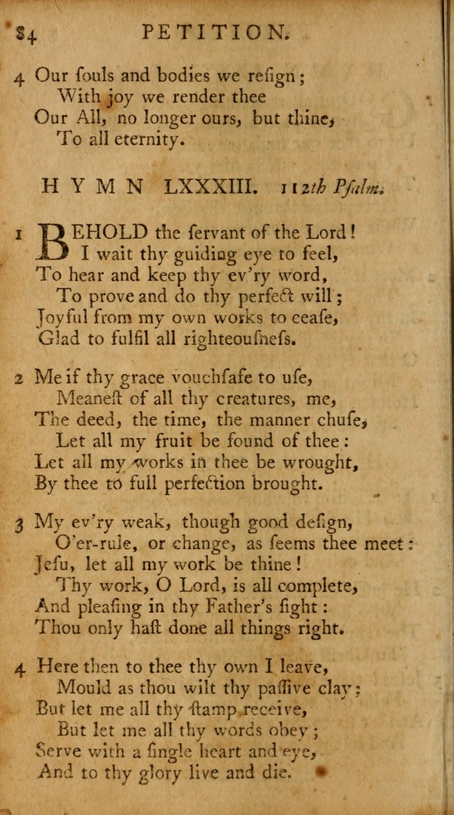 A Pocket Hymn-book: designed as a constant companion for the pious, collected from various authors (18th ed.) page 86