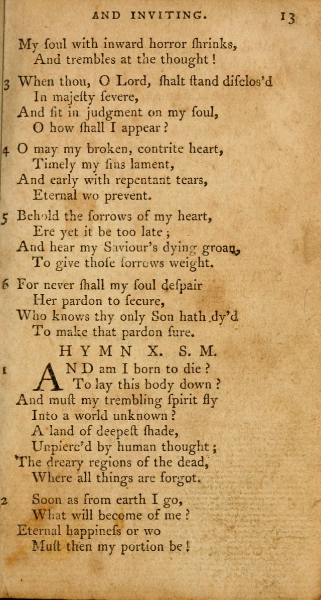 A Pocket Hymn-Book: designed as a constant companion for the pious: collected from various authors. (21st ed.) page 13