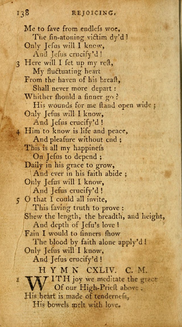 A Pocket Hymn-Book: designed as a constant companion for the pious: collected from various authors. (21st ed.) page 138