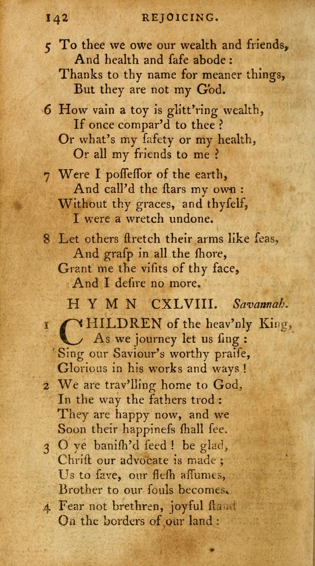 A Pocket Hymn-Book: designed as a constant companion for the pious: collected from various authors. (21st ed.) page 142