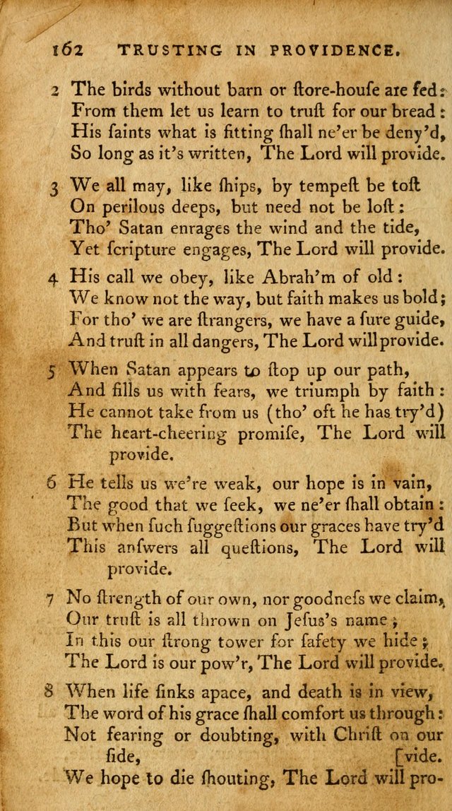 A Pocket Hymn-Book: designed as a constant companion for the pious: collected from various authors. (21st ed.) page 162