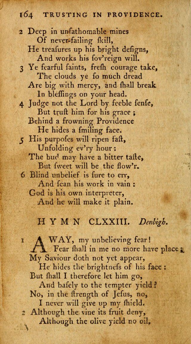 A Pocket Hymn-Book: designed as a constant companion for the pious: collected from various authors. (21st ed.) page 164