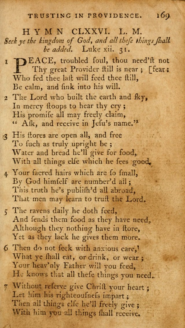 A Pocket Hymn-Book: designed as a constant companion for the pious: collected from various authors. (21st ed.) page 169