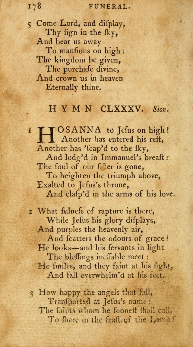 A Pocket Hymn-Book: designed as a constant companion for the pious: collected from various authors. (21st ed.) page 178