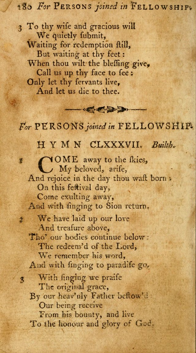 A Pocket Hymn-Book: designed as a constant companion for the pious: collected from various authors. (21st ed.) page 180