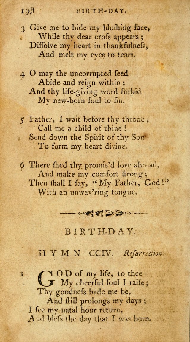 A Pocket Hymn-Book: designed as a constant companion for the pious: collected from various authors. (21st ed.) page 198