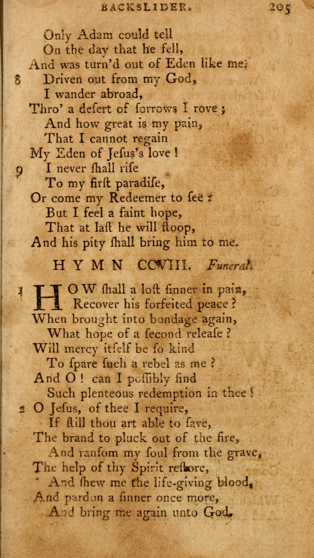 A Pocket Hymn-Book: designed as a constant companion for the pious: collected from various authors. (21st ed.) page 205