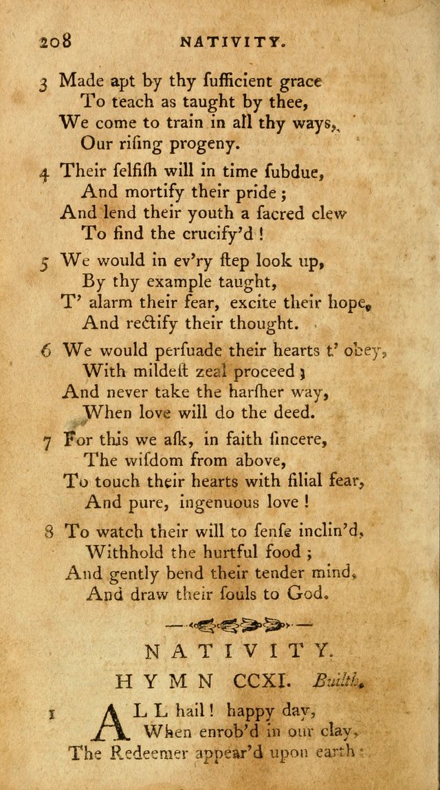 A Pocket Hymn-Book: designed as a constant companion for the pious: collected from various authors. (21st ed.) page 208