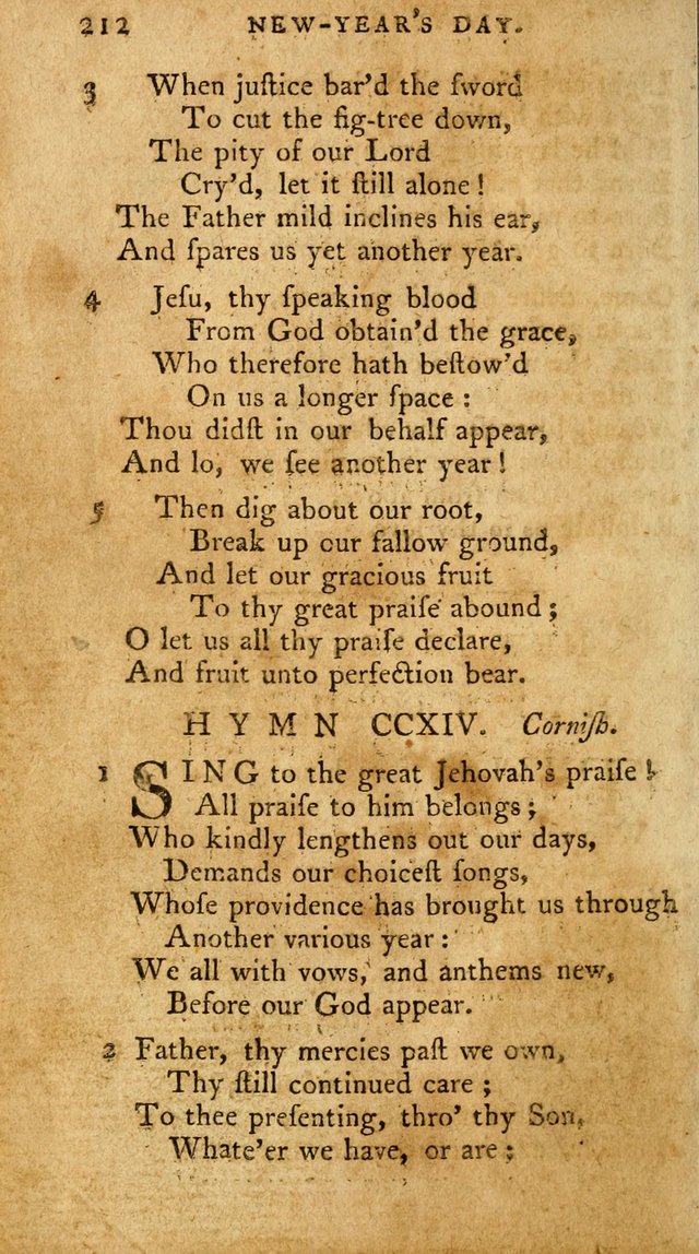 A Pocket Hymn-Book: designed as a constant companion for the pious: collected from various authors. (21st ed.) page 212