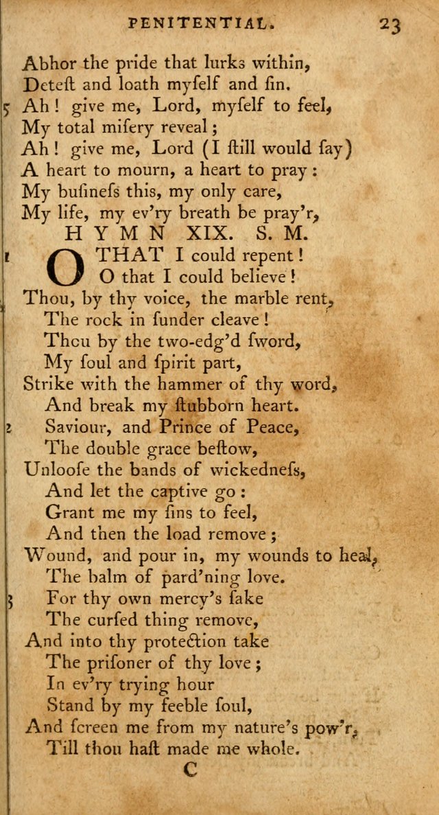 A Pocket Hymn-Book: designed as a constant companion for the pious: collected from various authors. (21st ed.) page 23