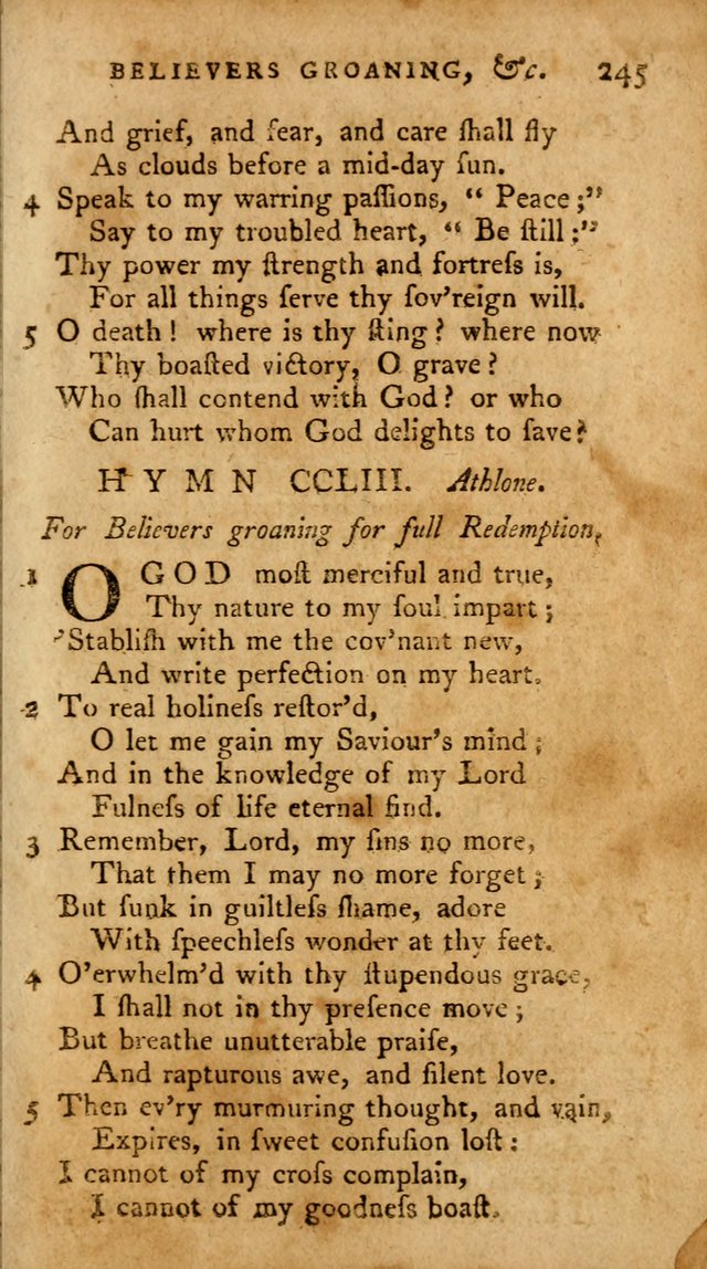 A Pocket Hymn-Book: designed as a constant companion for the pious: collected from various authors. (21st ed.) page 245