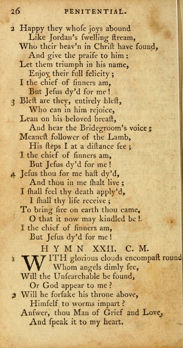 A Pocket Hymn-Book: designed as a constant companion for the pious: collected from various authors. (21st ed.) page 26