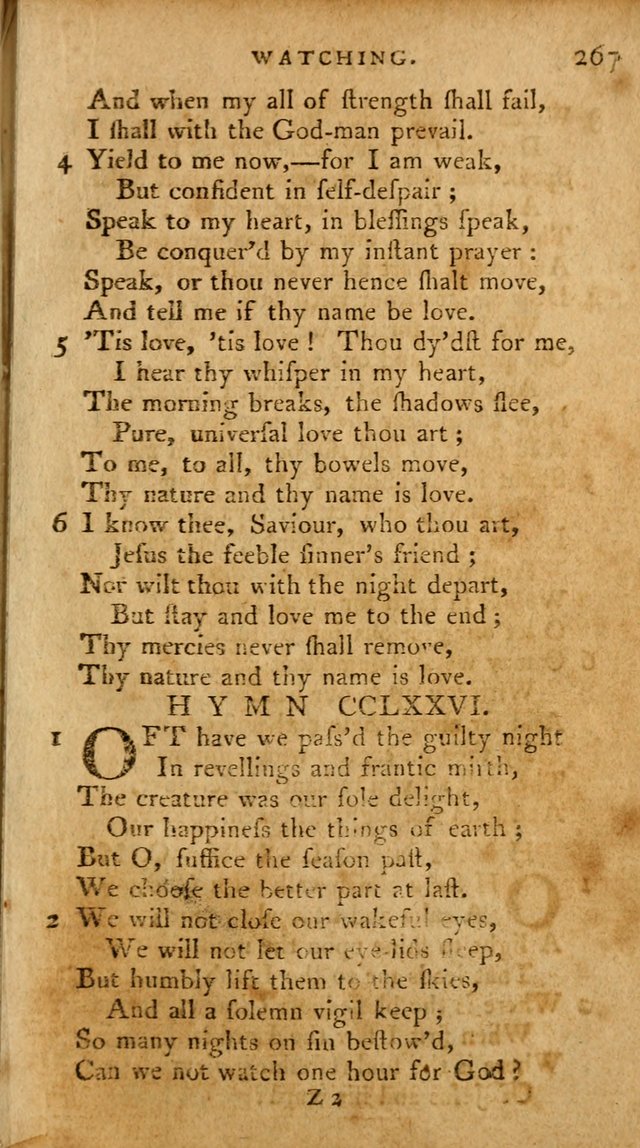 A Pocket Hymn-Book: designed as a constant companion for the pious: collected from various authors. (21st ed.) page 267