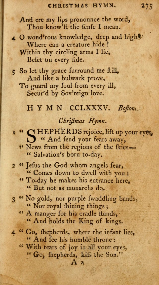 A Pocket Hymn-Book: designed as a constant companion for the pious: collected from various authors. (21st ed.) page 275