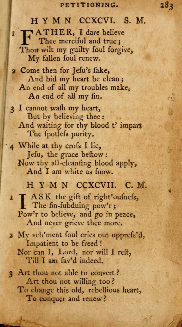 A Pocket Hymn-Book: designed as a constant companion for the pious: collected from various authors. (21st ed.) page 283