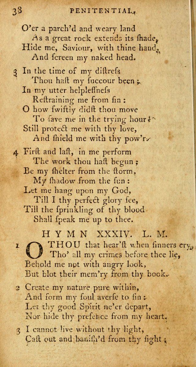 A Pocket Hymn-Book: designed as a constant companion for the pious: collected from various authors. (21st ed.) page 38