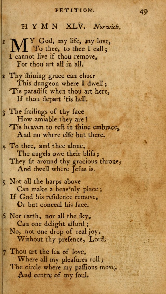 A Pocket Hymn-Book: designed as a constant companion for the pious: collected from various authors. (21st ed.) page 49