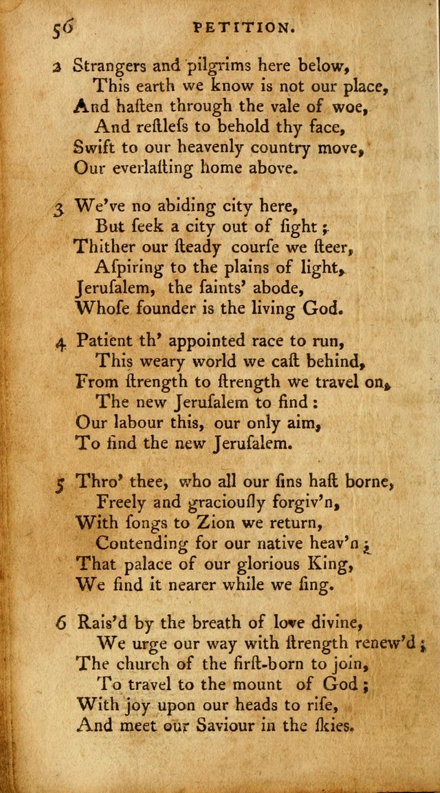 A Pocket Hymn-Book: designed as a constant companion for the pious: collected from various authors. (21st ed.) page 56