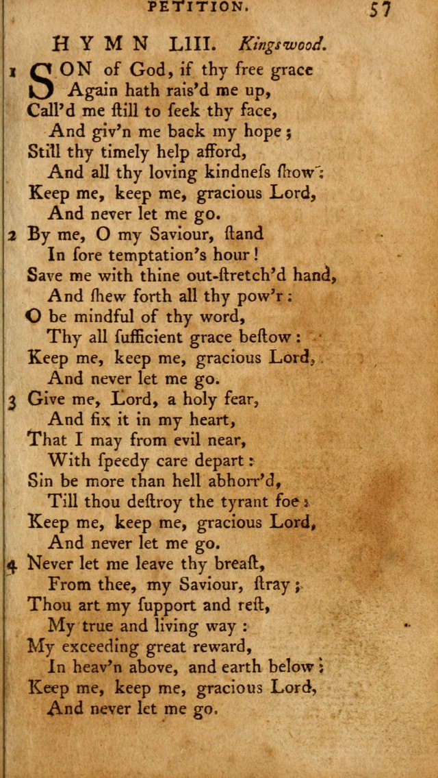 A Pocket Hymn-Book: designed as a constant companion for the pious: collected from various authors. (21st ed.) page 57