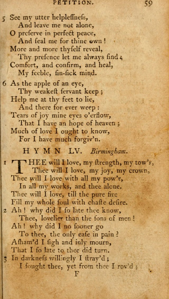 A Pocket Hymn-Book: designed as a constant companion for the pious: collected from various authors. (21st ed.) page 59