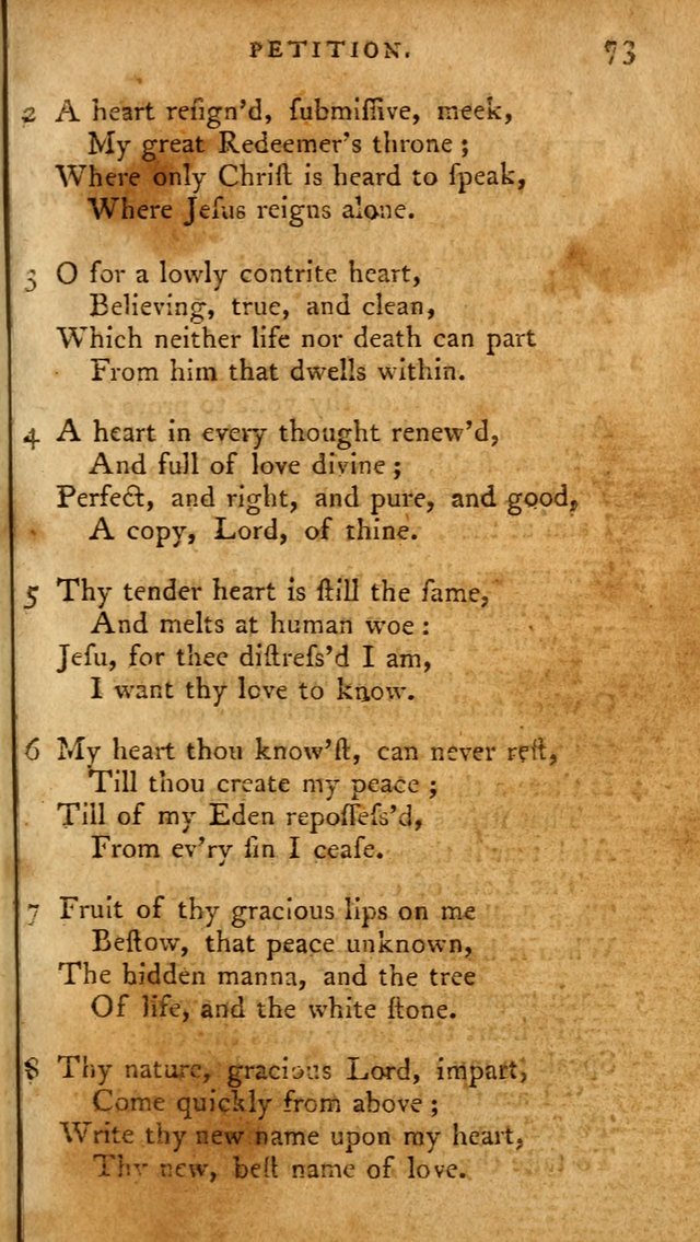 A Pocket Hymn-Book: designed as a constant companion for the pious: collected from various authors. (21st ed.) page 73