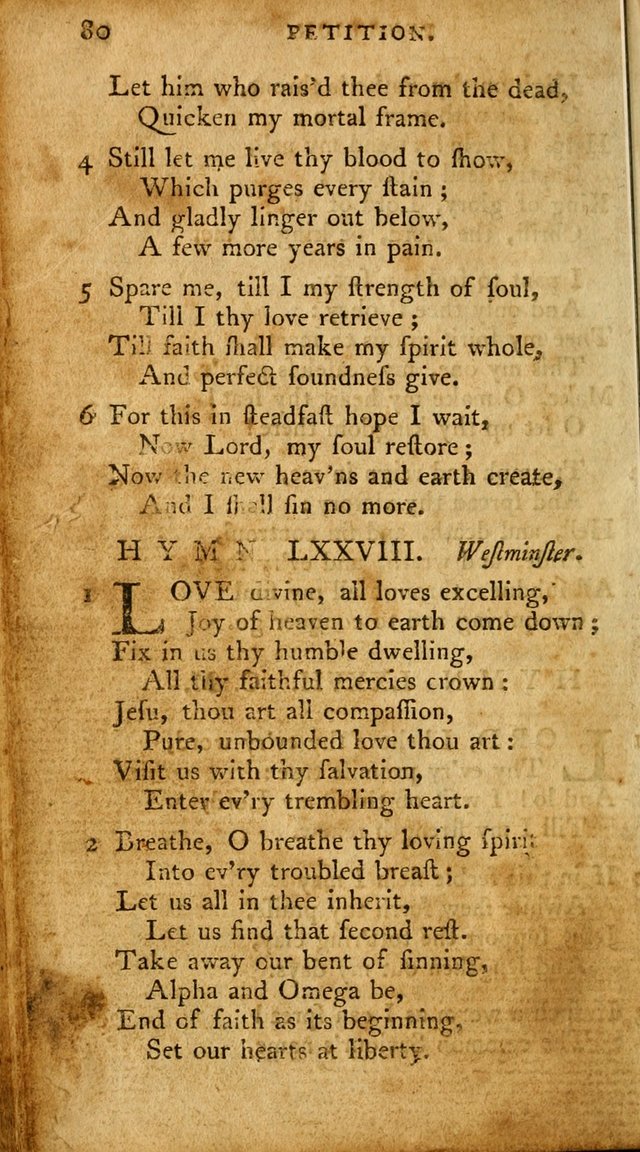 A Pocket Hymn-Book: designed as a constant companion for the pious: collected from various authors. (21st ed.) page 80