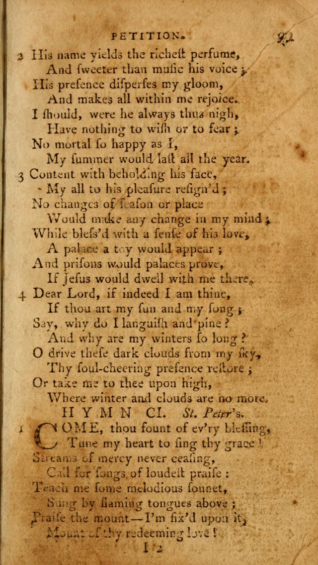 A Pocket Hymn-Book: designed as a constant companion for the pious: collected from various authors. (21st ed.) page 99