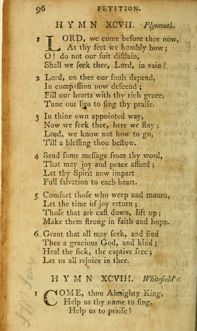 A Pocket hymn-book, designed as a constant companion for the pious: collected from various authors page 109