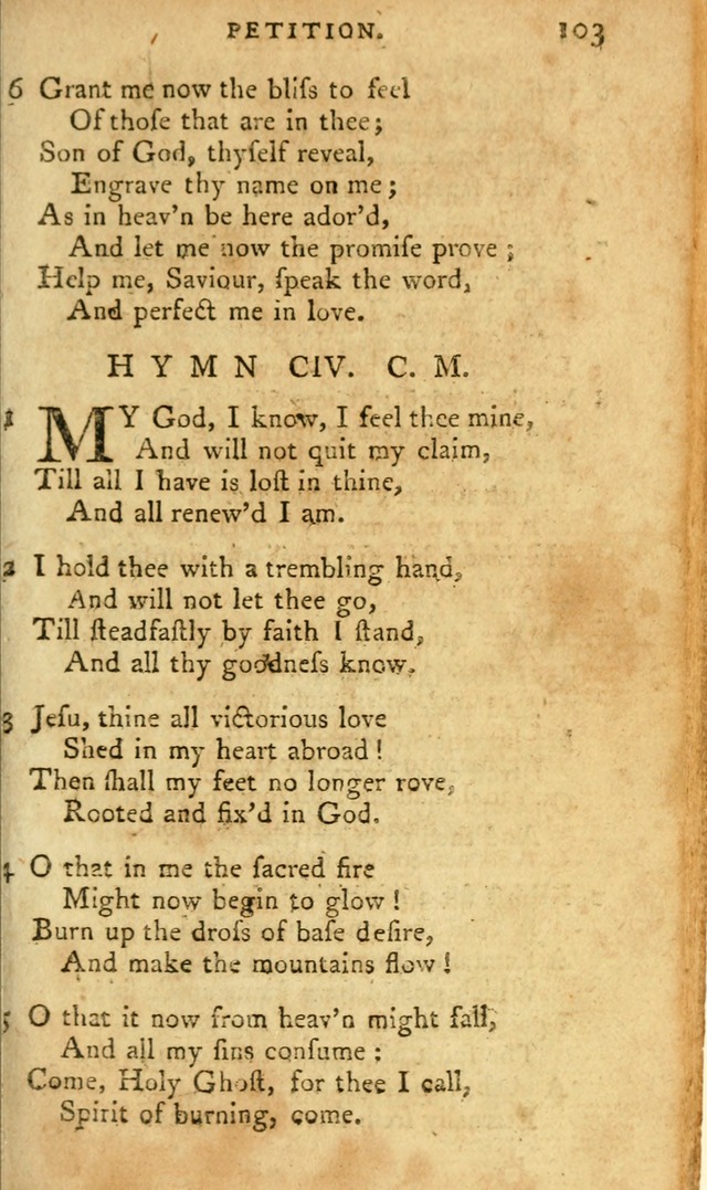 A Pocket hymn-book, designed as a constant companion for the pious: collected from various authors page 116