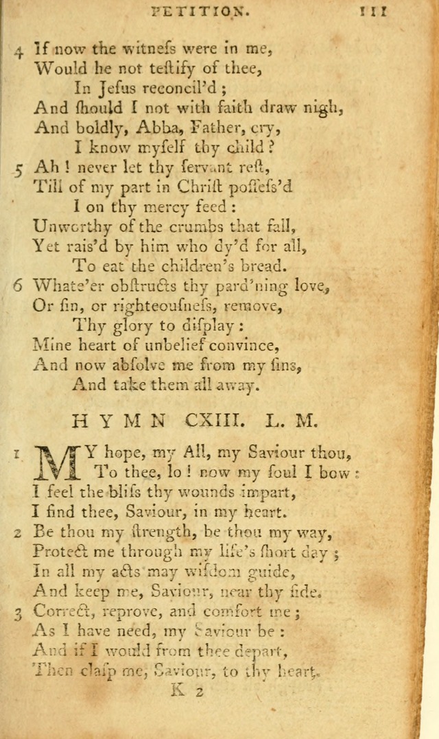 A Pocket hymn-book, designed as a constant companion for the pious: collected from various authors page 124