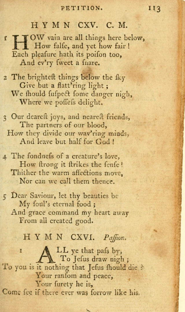 A Pocket hymn-book, designed as a constant companion for the pious: collected from various authors page 126