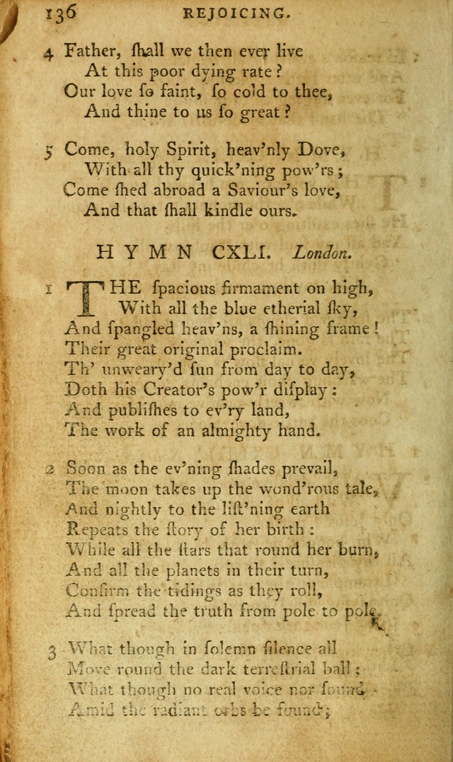 A Pocket hymn-book, designed as a constant companion for the pious: collected from various authors page 151