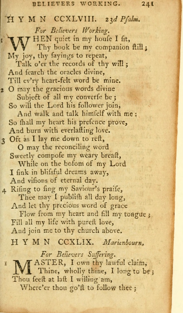 A Pocket hymn-book, designed as a constant companion for the pious: collected from various authors page 258