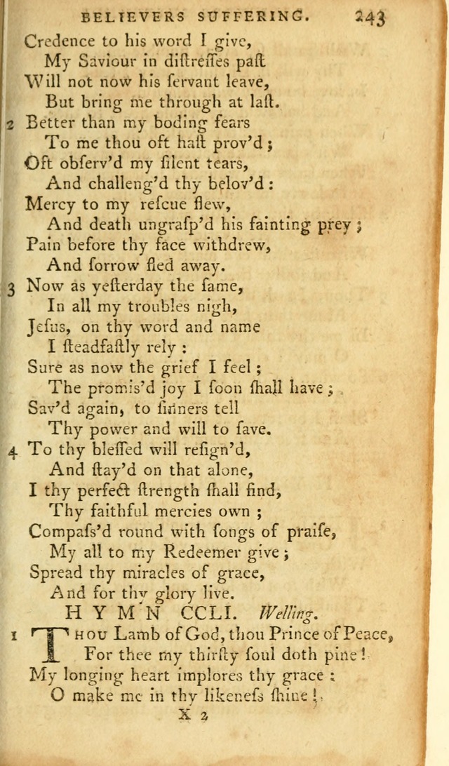 A Pocket hymn-book, designed as a constant companion for the pious: collected from various authors page 260