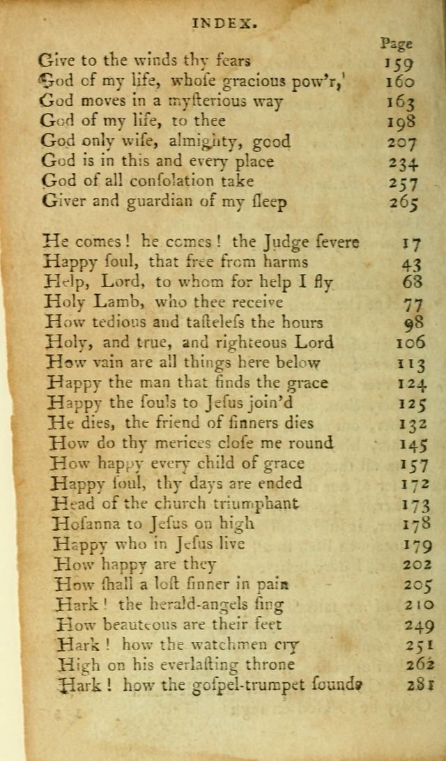 A Pocket hymn-book, designed as a constant companion for the pious: collected from various authors page 309