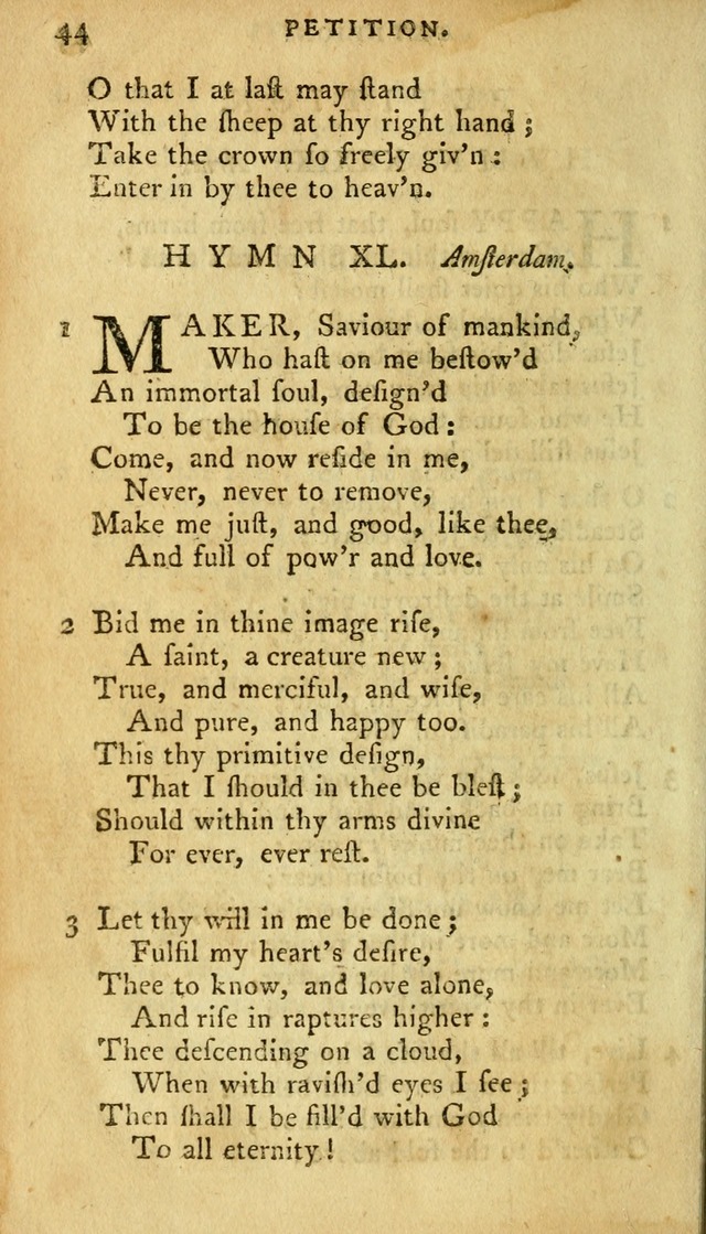 A Pocket hymn-book, designed as a constant companion for the pious: collected from various authors page 55