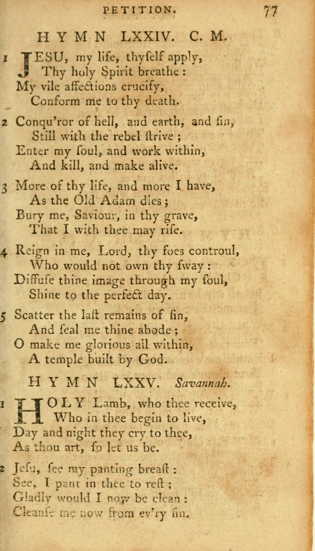 A Pocket hymn-book, designed as a constant companion for the pious: collected from various authors page 88