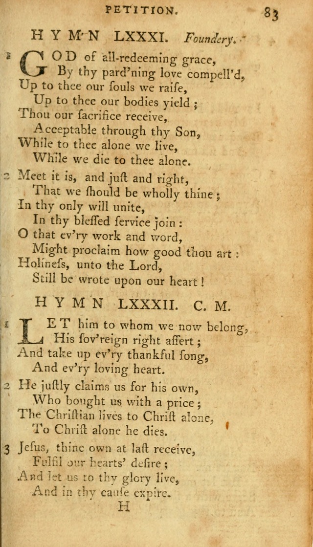 A Pocket hymn-book, designed as a constant companion for the pious: collected from various authors page 96